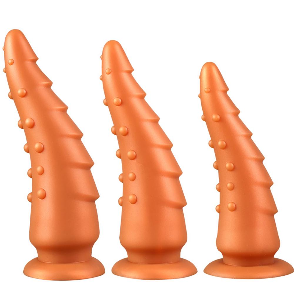Silicone Dildo Anal Plug Soft Penis Anal Dilator Phallus Suction Cup Stimulate Vagina Anus Male Masturbator Sex Toy Sex Products
