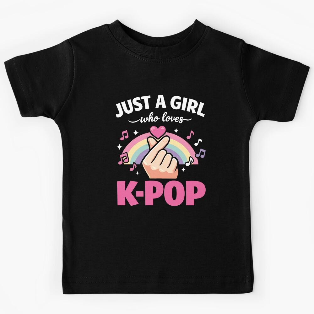 Just a girl who loves k-pop Kids T-Shirt 140