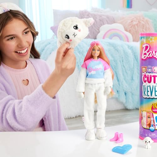 Barbie Cutie Reveal Doll with Blonde Hair & Lamb C