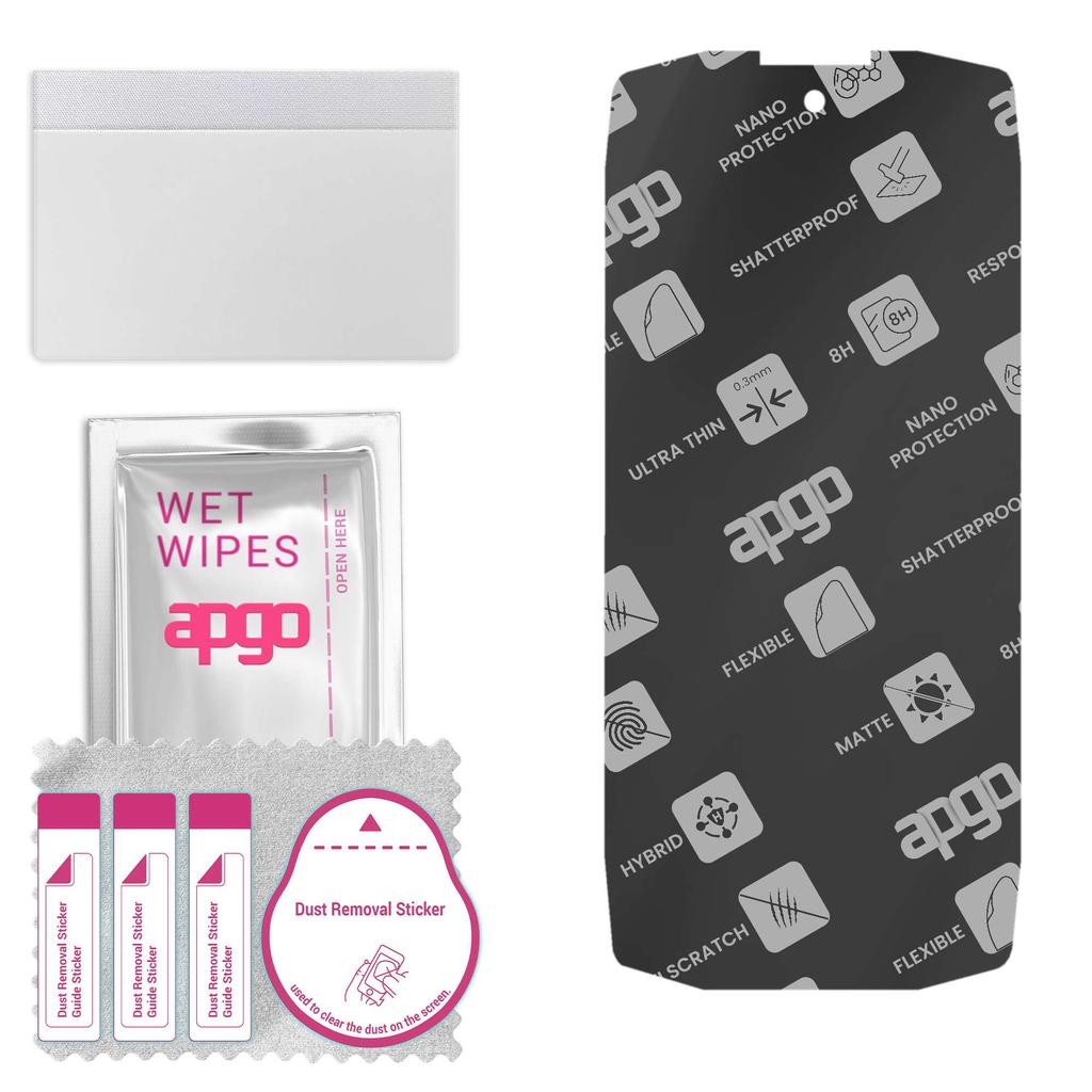 apgo MATTE Hybrid Protective Glass Compatible with Cubot KingKong Star, Flexible Nano Glass, Great Replacement for Tempered Glass, Scratch-resistant, 