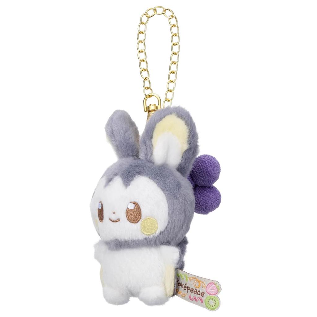 Takara Tomy Arts PokePiece Plush Mascot with Chain Emolga Plush Approximately 13cm Tall (TAKARATOMY A.R.T.S) (Colorful Ver.) Toy,