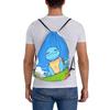 Custom S-Squirtles Drawstring Backpack Bags Women Men Lightweight Cartoon Gym Sports Sackpack Sacks for Yoga