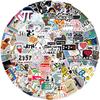 108 Cartoon Math Graffiti Stickers Decorate Guitar Notebook Suitcase DIY Waterproof
