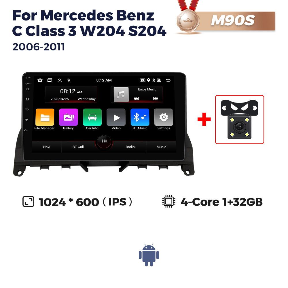 NaviFly For Mercedes Benz C-Class 3 C220 C180 W204 S204 2006-2011 Android Car Player Radio Multimedia Touch Screen Video Stereo