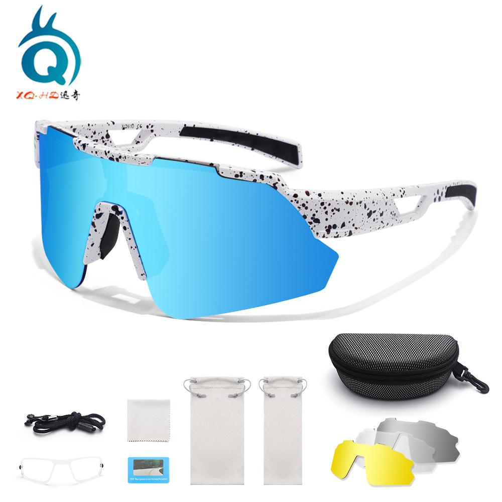 European and American Cycling Glasses, Outdoor Sports Polarized Glasses, Running Sports Sunglasses, Mountain Bike Goggles, Windproof Glasses
