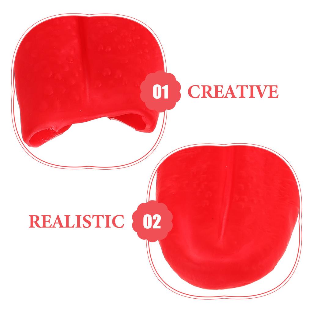 Ultra Realistic Fake Tongue Prank Prop Twist Squeeze Stick Plaything Halloween Fool's Day Scary Party Decor Cosplay Stage Props