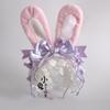 Original Multi-color Lolita Cute Rabbit Ear Headband Polka Dot Bow Rabbit Kc Cute Rabbit Headband Hairpin Hair Accessories
