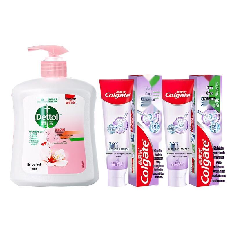 

Набор Dettol Мыло для рук и Colgate Зубная паста для ухода за полостью рта