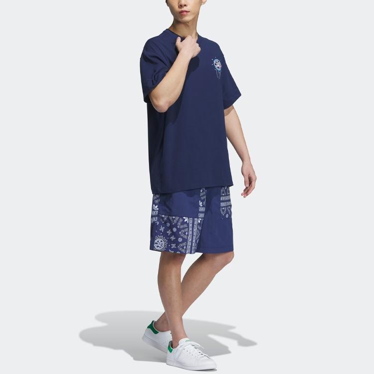 adidas originals TOC Graphic T-Shirt 'Night Indigo' Men's IP1763