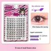 10-Row Autumn Leaf & Sunflower Faux Eyelashes - Flat, Glue-Free