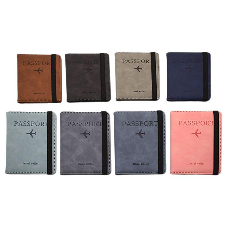 High-End PU Leather RFID Passport Holder with Anti-Theft Multi-Card Slots & Document Sleeve