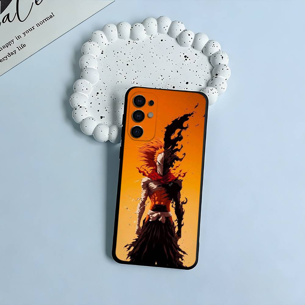 

B-Bleach- anime Ichigo Kurosaki Phone Case For Samsung S25,S24,S21,S22,S23,S30,Ultra,S20,Plus,Fe,Lite,Black Soft Silicone Samsung S21plus