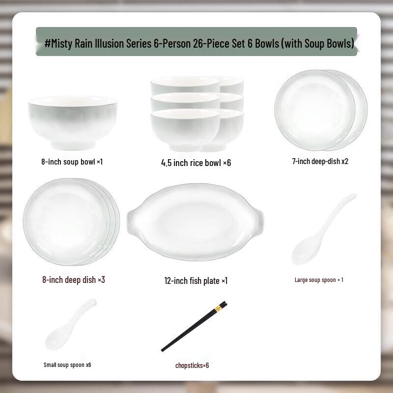 Kangmo Nordic Enamel Dinnerware Set