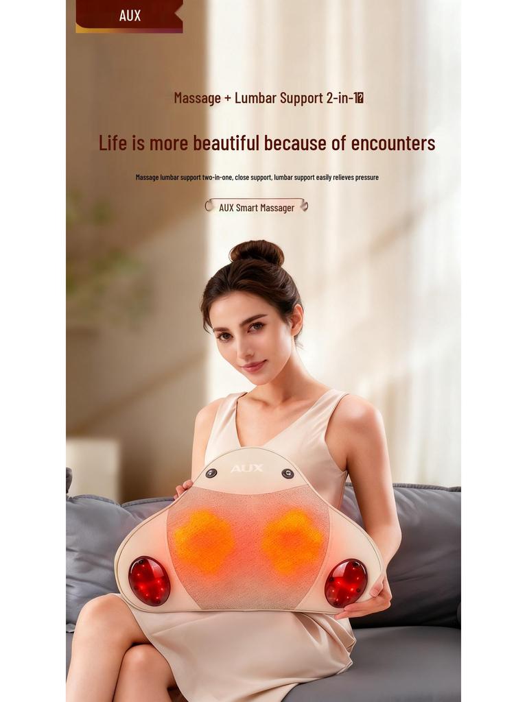 AUX Multifunctional Electric Neck, Back, and Shoulder Massager Pillow