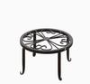 Wrought Iron Small Flower Stand, Floor-standing Green Ivy Planter Stand for Living Room and Balcony