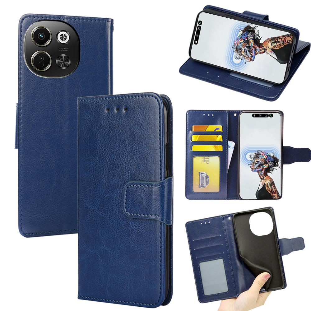 For TECNO Pova 6 Neo 5G/Spark 30 5G Case Wallet PU Leather+TPU Folding Stand Phone Cover
