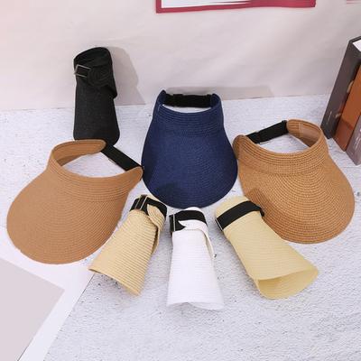 Summer Weave Sun Visor Adjustable Hat Wide Brim UV Protection Breathable