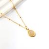 Fashion Titanium Steel Necklace Women Light Luxury Minimalist Hip Hop Pendant Jewelry for Daily Wear