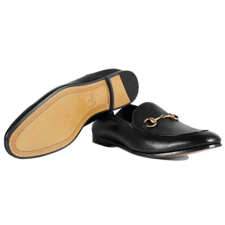Gucci Brixton Leather Casual Shoes Men's Black 407314 DLC00 1000