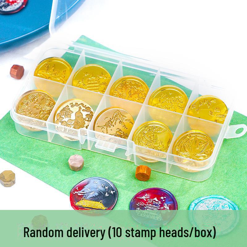 Eco-Friendly Zinc Alloy Retro Wax Seal Head with Color-Preserving Electroplating