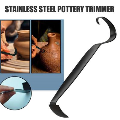Pottery Trimming Tool High Durability Rust-Resistant Multipurpose DIY Double Ended Ceramic Clay Trim Tool