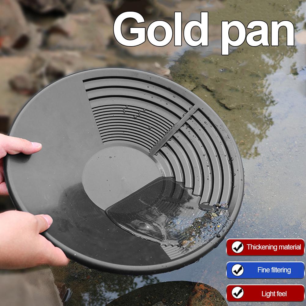 Hot Sale Plastic Gold Pan Basin Nugget Mining Pan Dredging Prospecting River Tool Wash Gold Panning Equipment