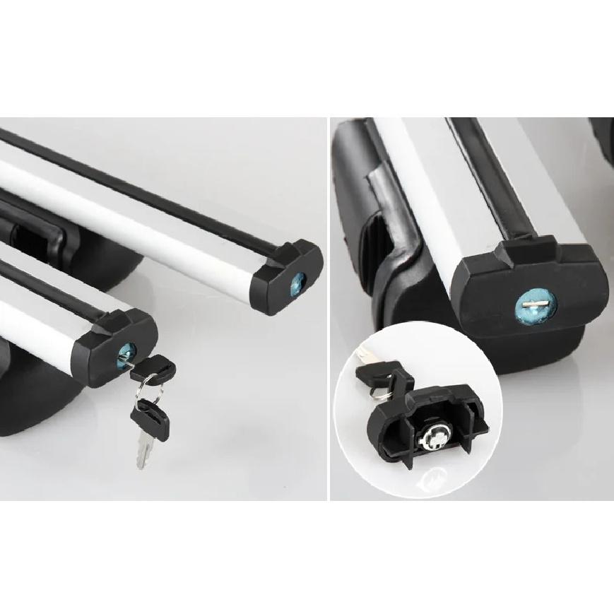 Barre Portapacchi Universali 135CM Barre Trasversali 150 330LBS Per Auto Con Barre Laterali Funzionano Con Portapacchi Kayak Cargo Sci