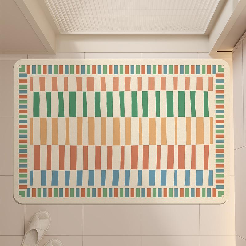 Bathroom Floor Mat Toilet Anti Slip Mat Bathroom Door Mat Foot Mat Door Mat