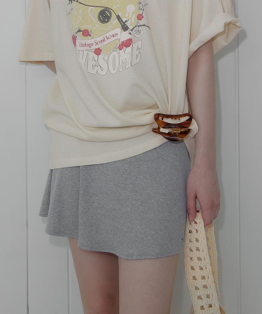 Teuwi Needle Flare Mini Skirt