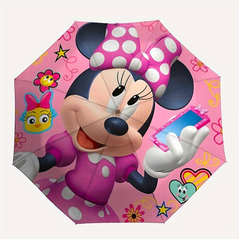 

1pc Minnie Mouse Automatic Umbrella | Portable Foldable 8-Rib Manual Open, Casual Accessory, Durable Canopy yy250823007