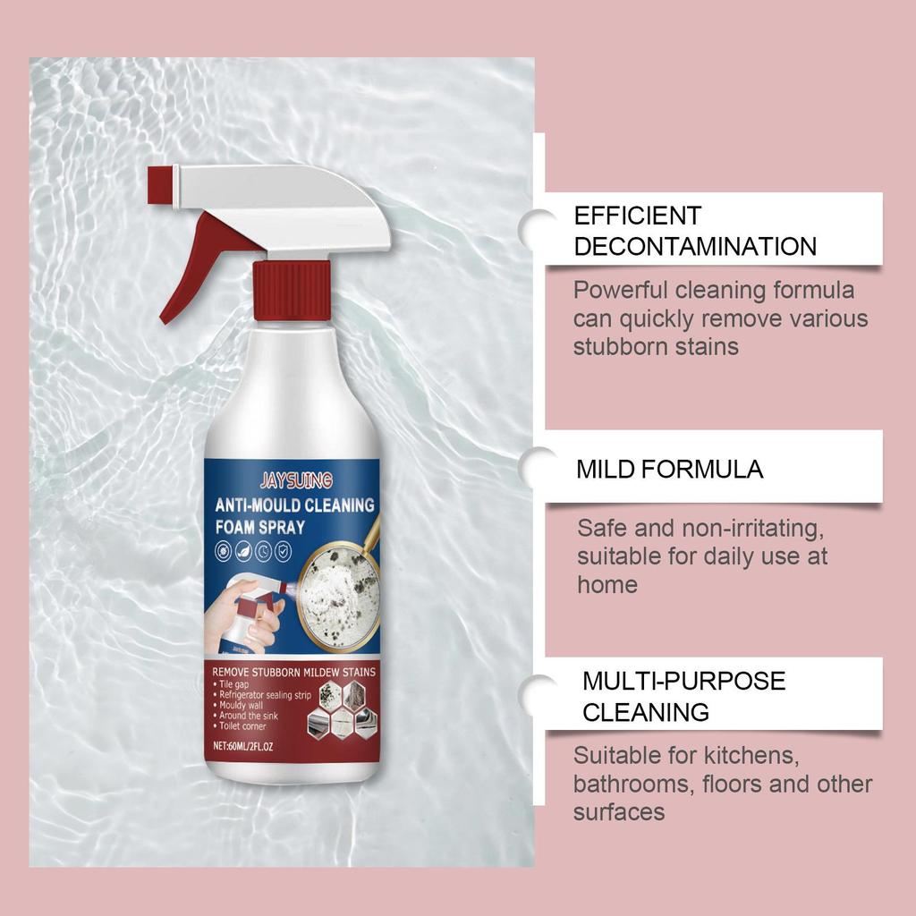 Foam Cleaning Mold Remover Spray Tile Walls Bathroom Silicone Multi-Purpose Cleaning Mold Remover Spray