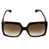 Brown Gradient Square Ladies Sunglasses Gg0876s 002 60