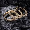 2026 Double Crown Bracelet Set Couple Micro Diamond Ball Bracelet