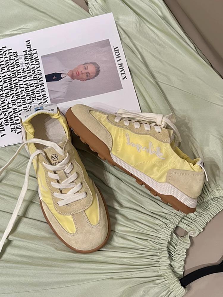 Niche design sense Forrest Gump shoes women's little white shoes 2025 spring new ballet training shoes women's casual sports shoes