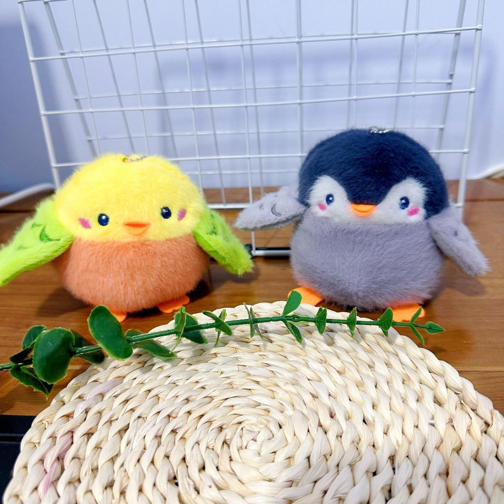 Mini Plush Toy Claw Machine Keychain Charms