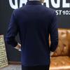 Long-sleeved T-shirt Men's Men's Polo Shirt Slim Clothes Men's Solid Color Handsome Lapel Bottoming Shirt