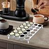 24-Schlitz Kaffeekapsel-Aufbewahrungsschale Schubladeneinsatz Flacher Acrylhalter Kaffeekapseln Aufbewahrungs-Organizer Speisekammer Kaffeezubehör