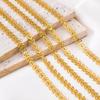 2 Meter 1 Meter Edelstahlketten Goldfarbe Hohlblätter Blattkette Schmuckherstellung DIY Halskette Armband Großhandel Kein Verblassen