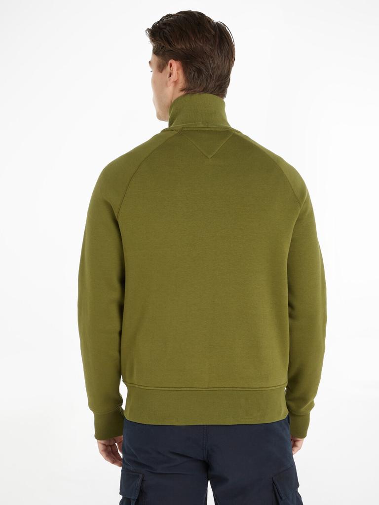 Tommy Hilfiger Mixed Media Zip-Thru Winter Sweatshirt (MW0MW32686) зеленый цвет