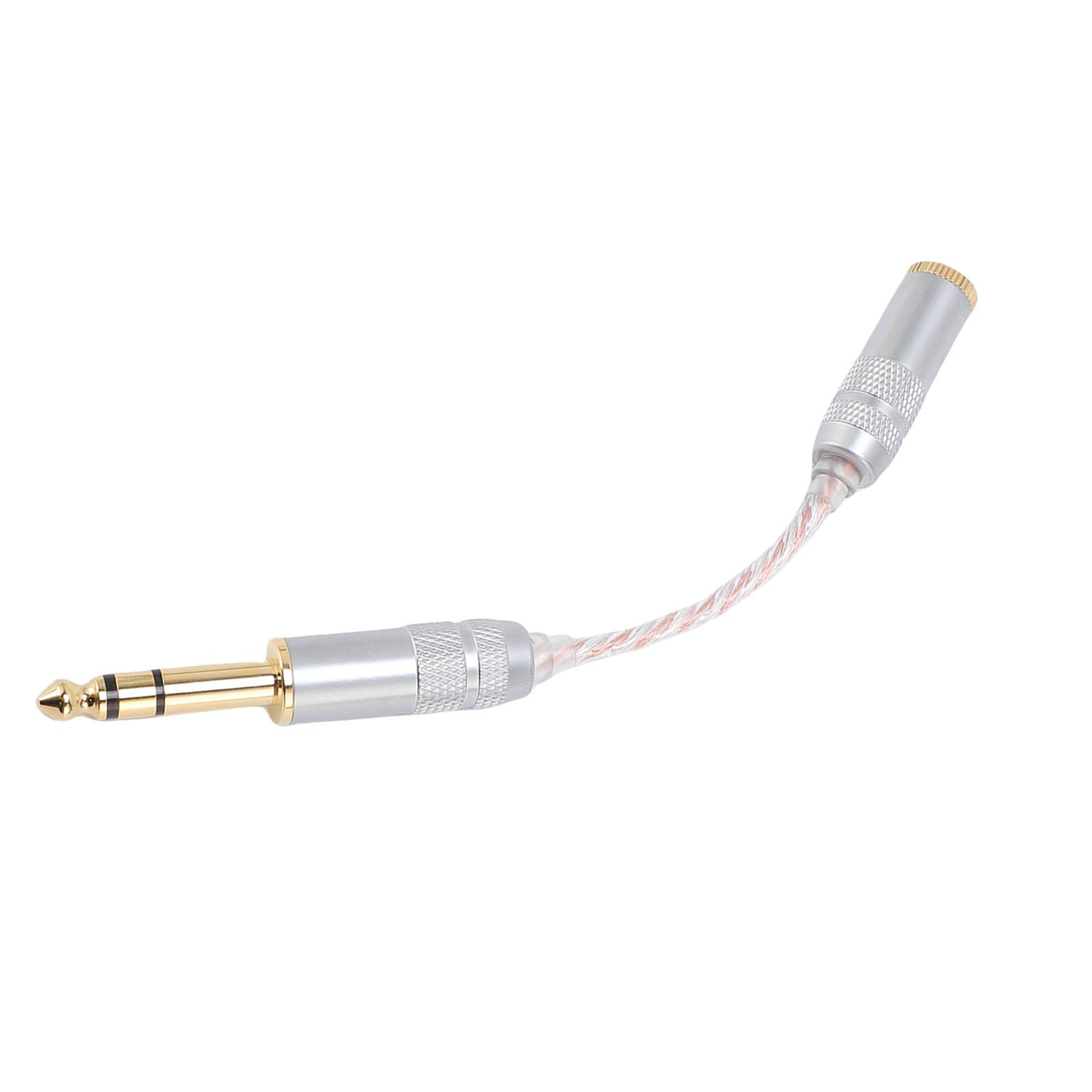 

Кабель-адаптер для наушников 6,35 мм (папа) на 4,4 мм (мама), подходит для звуковых устройств Moukey MPAMP1