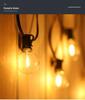 Waterproof LED Solar G40 Globe String Lights, Retro Tungsten Filament Bulbs for Outdoor Camping Atmosphere