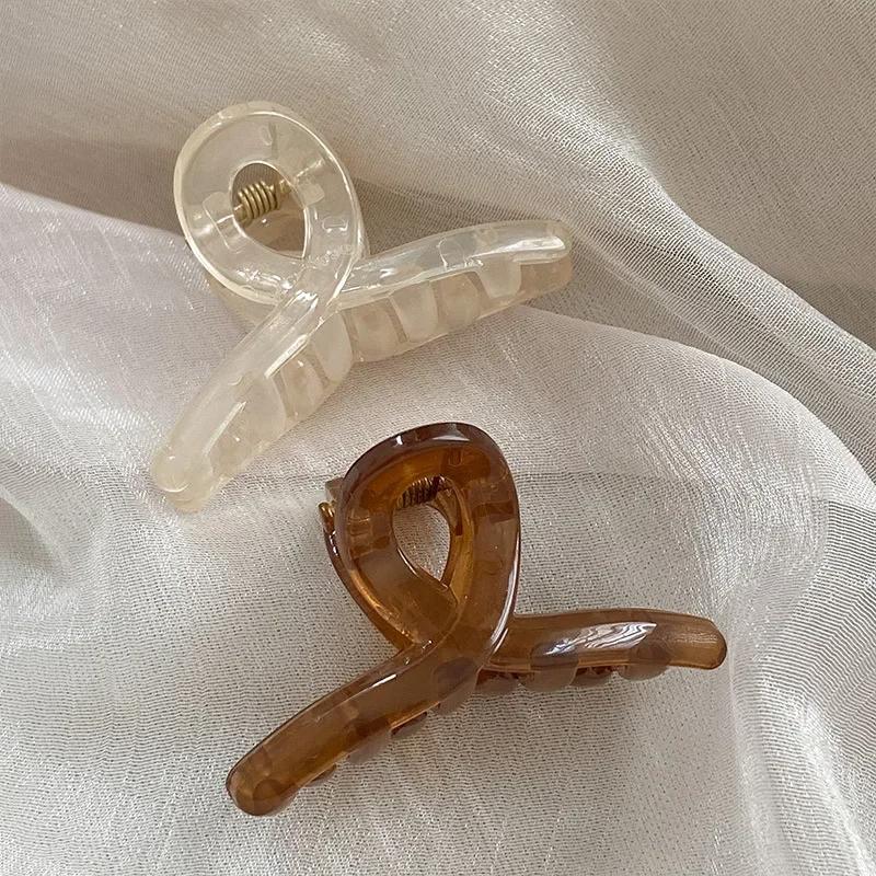 Mini-Haarklammer für süße Mädchen, kleiner Greiferclip, halber Kopf, kleine Haarklammer, durchscheinendes Netz, roter Pony, seitlicher Clip, kleiner Hai-Clip