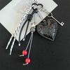 Leather Lovely Heart Key Chain Hanging Handmade Heart Keychain  Girls Couple Girlfriends