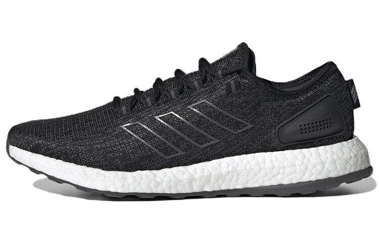 adidas PureBoost Black White - HP2622 чёрный