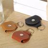 PU Leather Guitar Pick Holder Keychain Clip Durable Portable Pick Storage Case with Metal Key Ring for Easy Access and Secure Carry