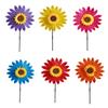 Molinos de Viento de Girasol Giratorios Para Jardín del Hogar Bricolaje Niños Actividades al Aire Libre Molinetes de Exhibición Juguetes