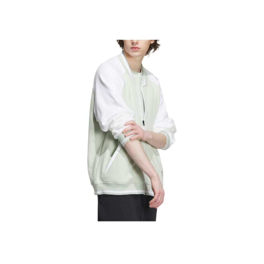 adidas Color Block Logo Label Zip Jacket Unisex Jackets Green IT6396