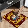 Adventure Time Printed Absorbent Washable Carpet, Non-Slip Bathroom Mats, Kitchen Rugs, Yoga Mat,Living Room Entrance, Camping Picnic Rugs