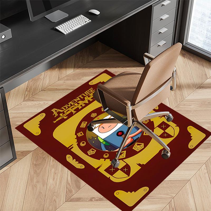 Adventure Time Printed Absorbent Washable Carpet, Non-Slip Bathroom Mats, Kitchen Rugs, Yoga Mat,Living Room Entrance, Camping Picnic Rugs