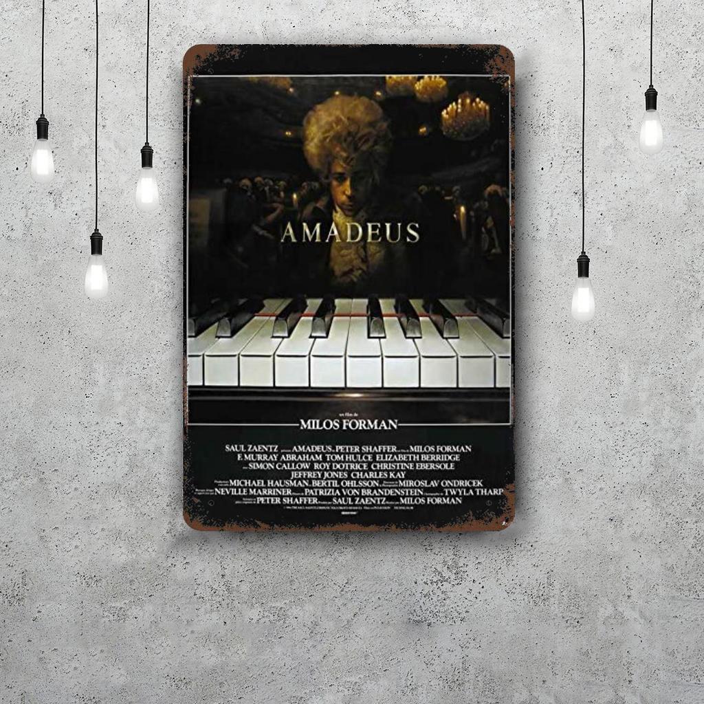 Amadeus Movie Funny Bar Metal Sign Retro Plaque Vintage Sign Alcohol Drinker Pub Club Man Cave Kitchen Wall Decoration
